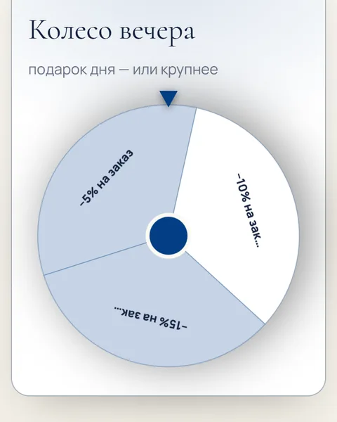 Игра «Колесо подарков» в адвент-календаре